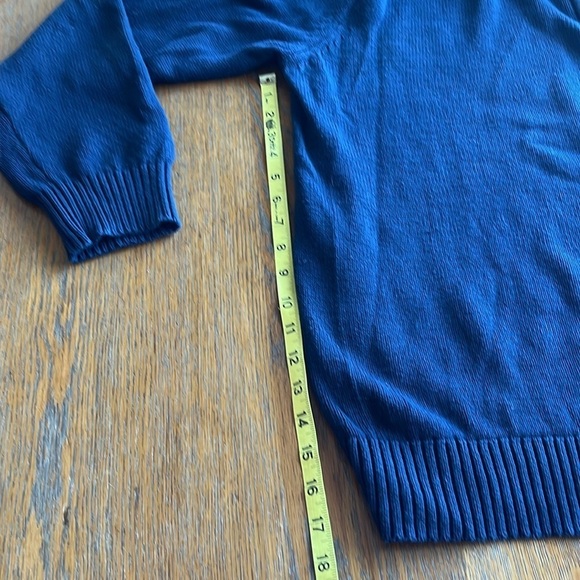 St John's Bay Men’s Navy Blue Quarter Zip Up Sweater Size XXL Long Sleeves - Picture 7 of 13